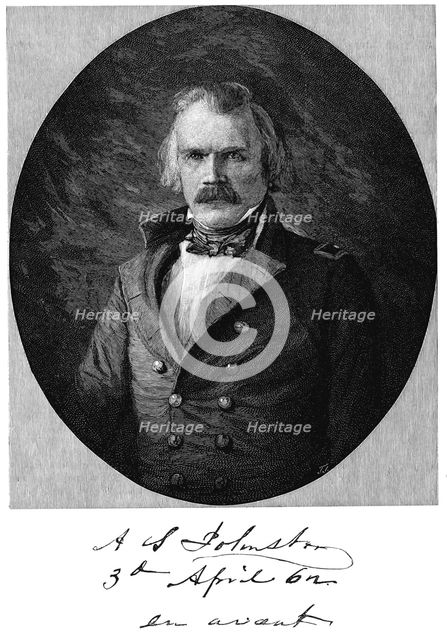 Albert Sidney Johnston, American soldier. Artist: Unknown