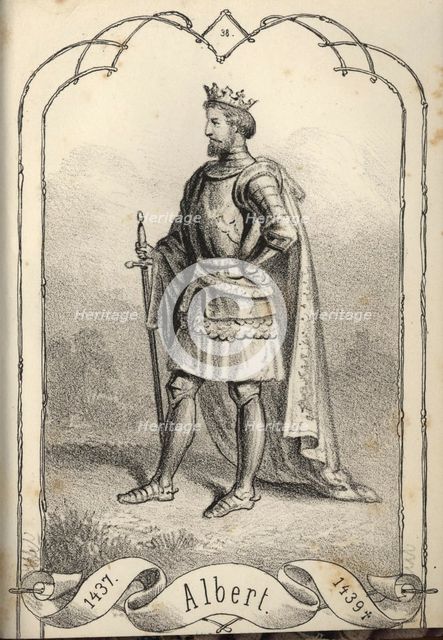 Albert the Magnanimous (1397-1439), King of Hungary and Croatia. Artist: Vizkelety, Béla (1825-1864)