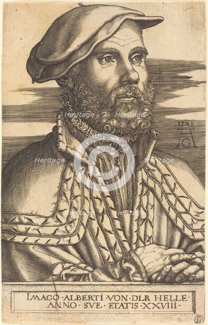 Albert van der Helle, 1538. Creator: Heinrich Aldegrever.