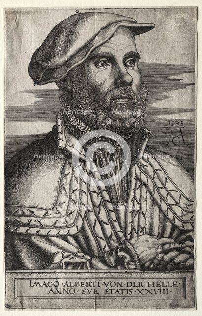Albert van der Helle, 1538. Creator: Heinrich Aldegrever (German, 1502-1555/61).