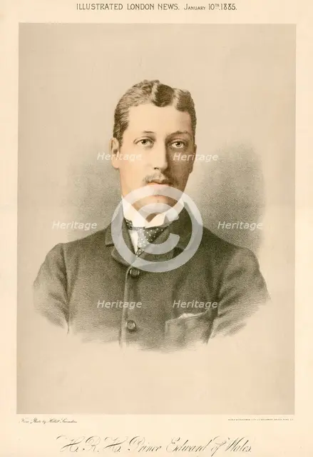 Albert Victor, Duke of Clarence, 1885. Artist: Unknown