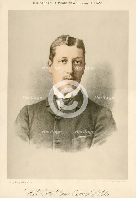 Albert Victor, Duke of Clarence, 1885. Artist: Unknown