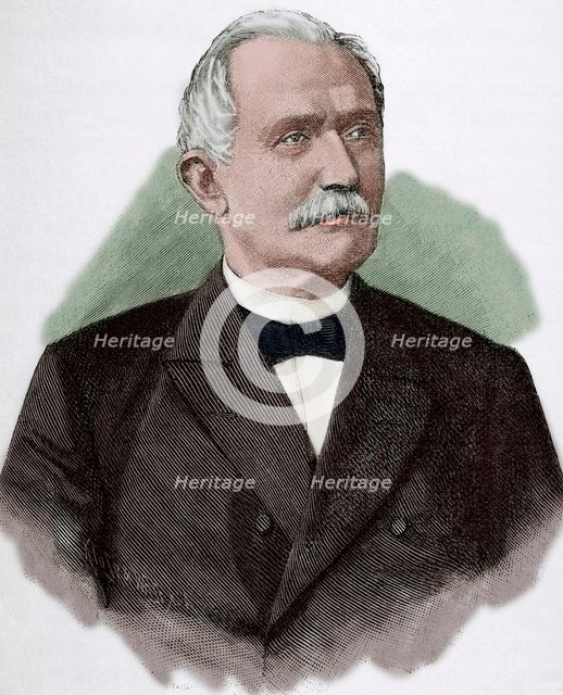Albert von Maybach (1822-1904), German lawyer, politician and railway manager, 1885.  Creator: Unknown.