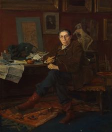 Albert Wolff in His Study, 1881. Creator: Jules Bastien-Lepage (French, 1848-1884)