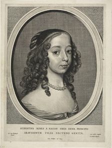 Albertine Agnes of Nassau, n.d. Creator: Cornelis de Visscher