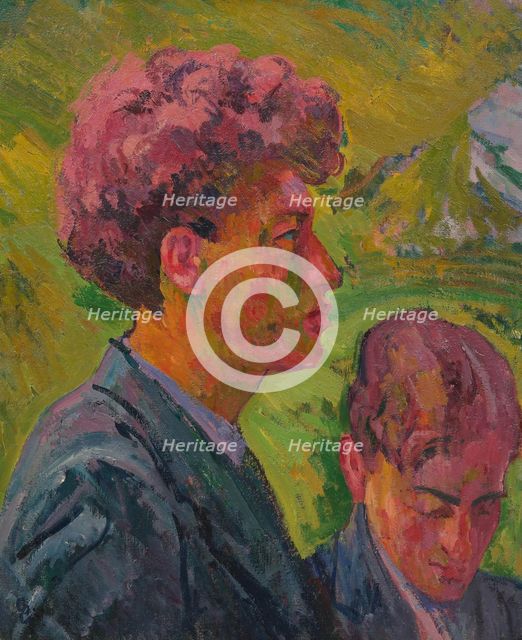 Alberto and Diego, 1919. Creator: Giacometti, Giovanni (1868-1933).