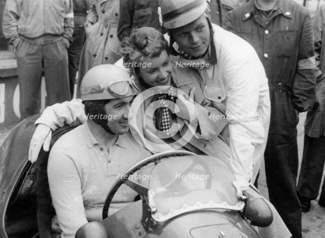 Alberto Ascari in a Ferrari, 1953. Artist: Unknown