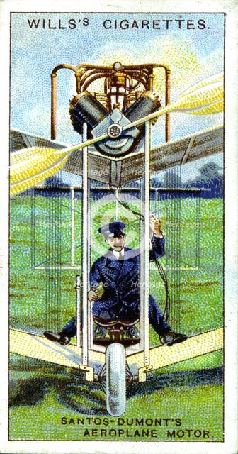Alberto Santos-Dumont, Brazilian aeronaut, first recorded flight in Europe, 1906, (1915). Artist: Unknown