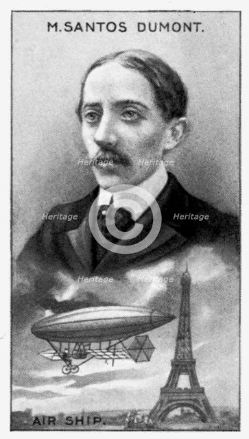 Alberto Santos-Dumont, Brazilian pioneer of aviation, (c1924). Artist: Unknown