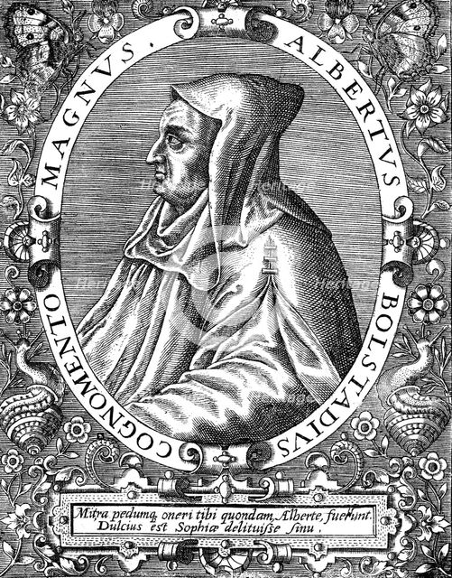 Albertus Magnus (c1200-1280) German-born Dominican friar, late 16th century. Artist: Unknown