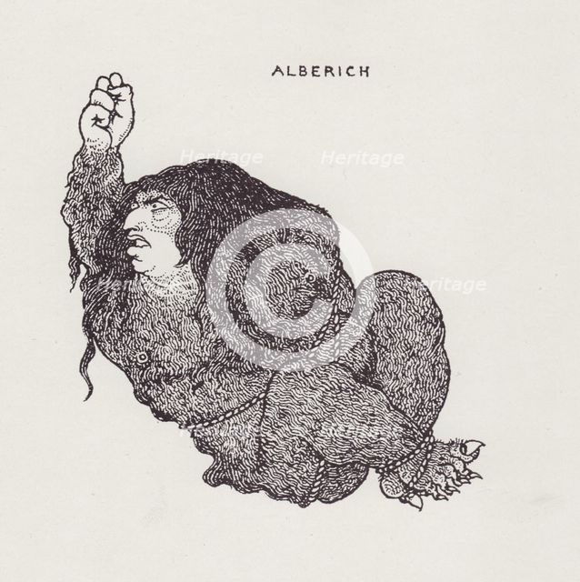 Alberich, from The Savoy No. 8, 1896. Creator: Aubrey Beardsley.