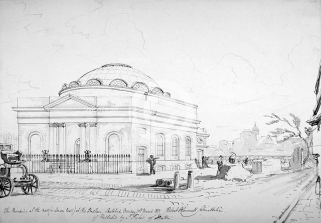 Albion Chapel, London, 1817. Artist: Robert Blemmell Schnebbelie