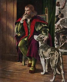 Albrecht Dürer 1471-1528. - Gemälde von Gros 1934. Creator: Unknown