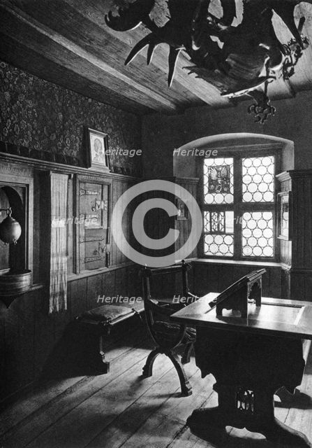 Albrecht Dürer's work room, Nuremberg, 1936. Artist: Albrecht Dürer