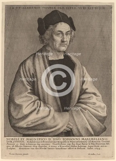 Albrecht Durer's Father, 1644. Creator: Wenceslaus Hollar.
