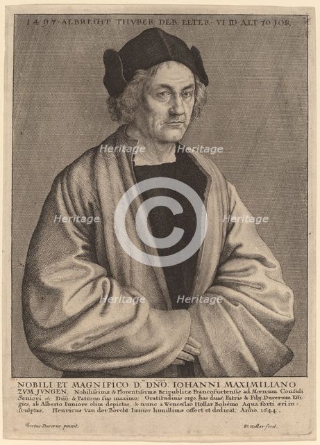 Albrecht Durer's Father, 1644. Creator: Wenceslaus Hollar.