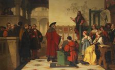 Albrecht Dürer Visited by Emperor Maximilian, 1870. Creator: Koller, Wilhelm (Guillaume) (1829-1884)