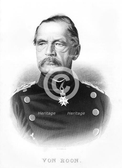 Albrecht Theodor Graf Emil von Roon, Prussian soldier and politician, mid to late 19th century.Artist: W H Gibbs