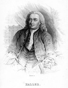 Albrecht von Haller, 18th century Swiss physician and scientist, c1840. Creator: Unknown