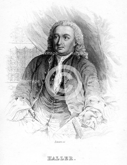 Albrecht von Haller, 18th century Swiss physician and scientist, c1840. Creator: Unknown.