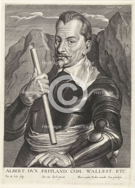 Albrecht von Wallenstein (1583-1634), c.1630. Artist: Jode, Pieter I, de (1570-1634)