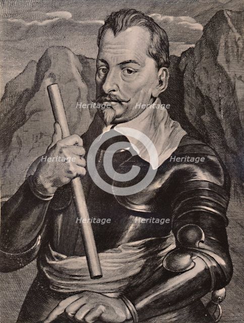 Albrecht von Wallenstein, Bohemian general, 17th century (1894). Artist: Pieter de Jode II.