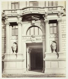 Albrechtsgasse No. 3, Portal am Wohnhause des Friedrich Ritter von Schey, 1860s. Creator: Unknown