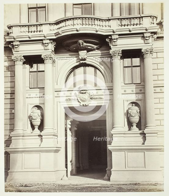 Albrechtsgasse No. 3, Portal am Wohnhause des Friedrich Ritter von Schey, 1860s. Creator: Unknown.