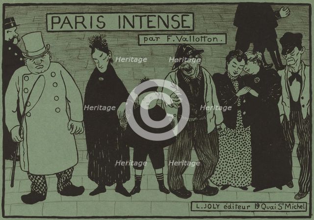 Album Cover for "Paris Intense", 1894. Creator: Félix Vallotton.