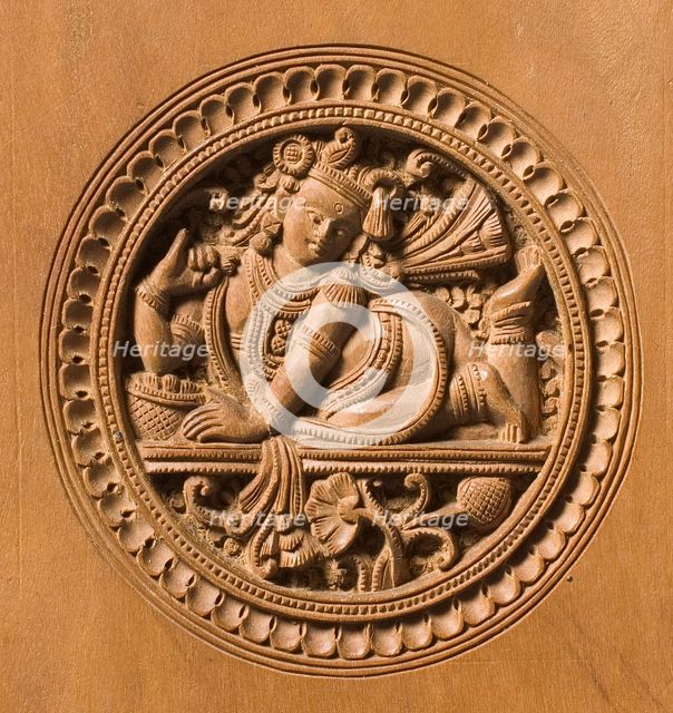 Album Cover with Shiva as the Destroyer of the Three Cities of the Demons..., c.1875-c.1900. Creator: N. Sivappa.