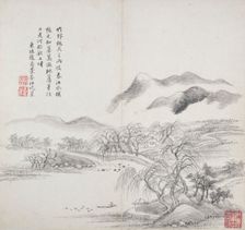 Album after old masters and poems, 1650-1717. Creator: Wang Hui