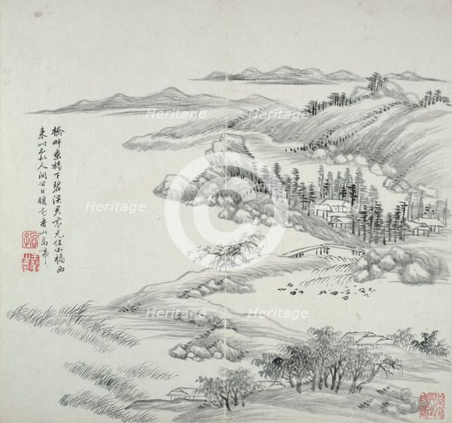 Album after old masters and poems, 1650-1717. Creator: Wang Hui.