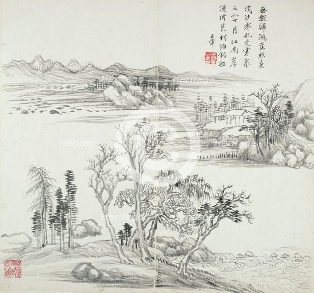 Album after old masters and poems, 1650-1717. Creator: Wang Hui.