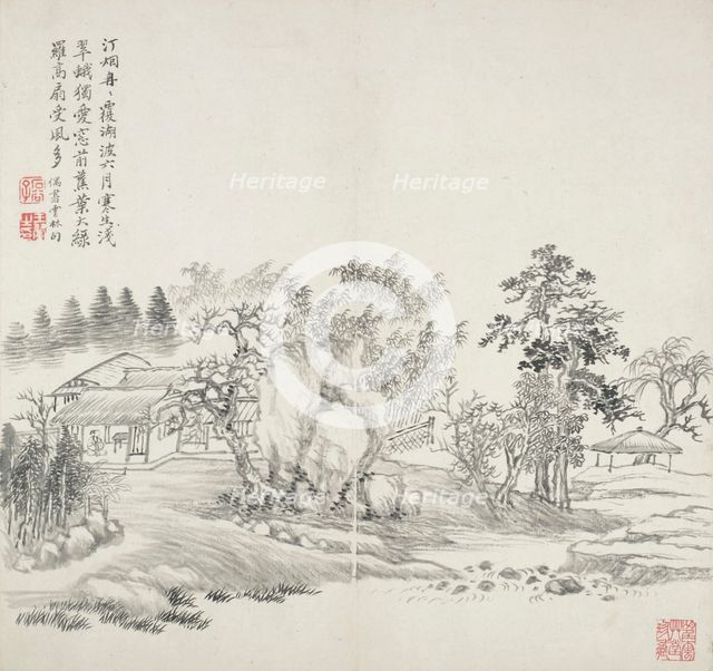 Album after old masters and poems, 1650-1717. Creator: Wang Hui.