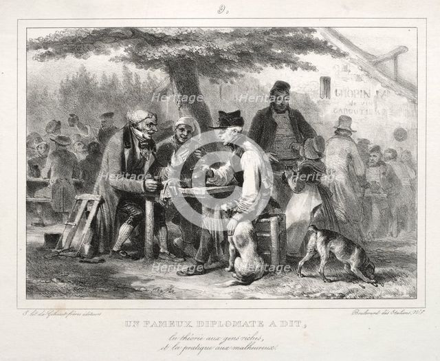Album for 1832: Un famous diplomat à dit..., 1832. Creator: Auguste Raffet (French, 1804-1860).