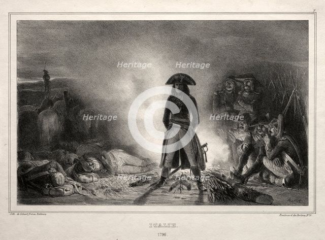 Album for 1836: Italy, 1796, Napoleon Bonaparte, 1836. Creator: Auguste Raffet (French, 1804-1860).