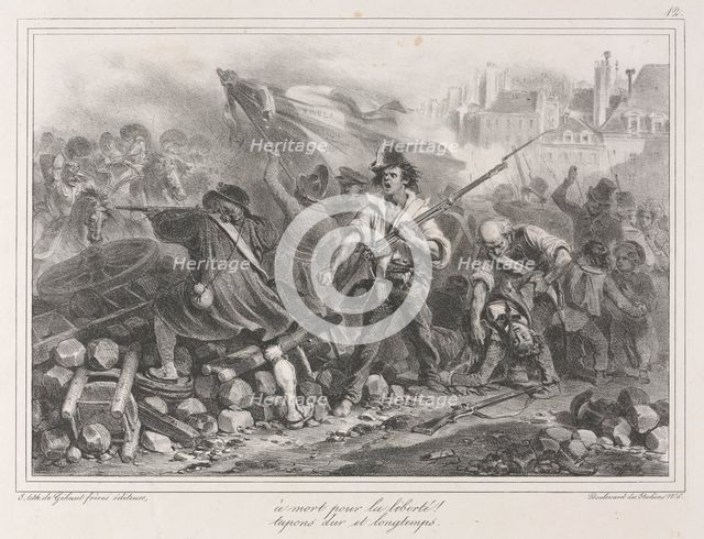Album of 1831: Freedom or death! , 1831. Creator: Auguste Raffet (French, 1804-1860); Gihaut Freres, Paris.