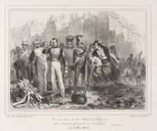 Album of 1831: I want to kill one of Polignac's soldiers. They did not spare my child (Historic), 18 Creator: Auguste Raffet (French, 1804-1860)