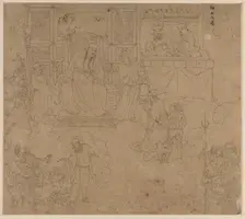 Album of Daoist and Buddhist Themes: Kings of Hells: Leaf 27, 1200s. Creator: Unknown