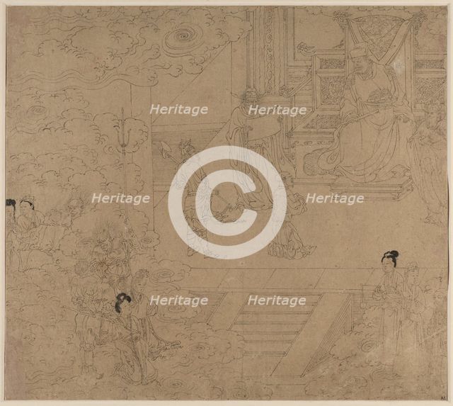 Album of Daoist and Buddhist Themes: Kings of Hells: Leaf 32, 1200s. Creator: Unknown.
