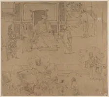 Album of Daoist and Buddhist Themes: Kings of Hells: Leaf 33, 1200s. Creator: Unknown