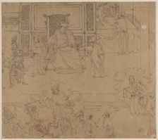 Album of Daoist and Buddhist Themes: Kings of Hells: Leaf 33, 1200s. Creator: Unknown