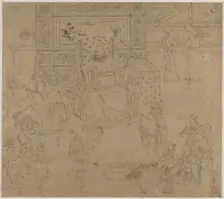 Album of Daoist and Buddhist Themes: Kings of Hells: Leaf 34, 1200s. Creator: Unknown