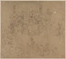 Album of Daoist and Buddhist Themes: Kings of Hells: Leaf 36, 1200s. Creator: Unknown