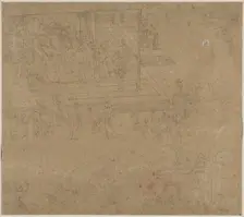 Album of Daoist and Buddhist Themes: Kings of Hells: Leaf 38, 1200s. Creator: Unknown