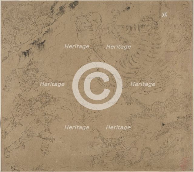 Album of Daoist and Buddhist Themes: Search the Mountain: Leaf 44, 1200s. Creator: Unknown.