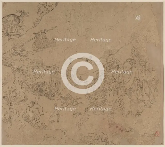 Album of Daoist and Buddhist Themes: Search the Mountain: Leaf 45, 1200s. Creator: Unknown.