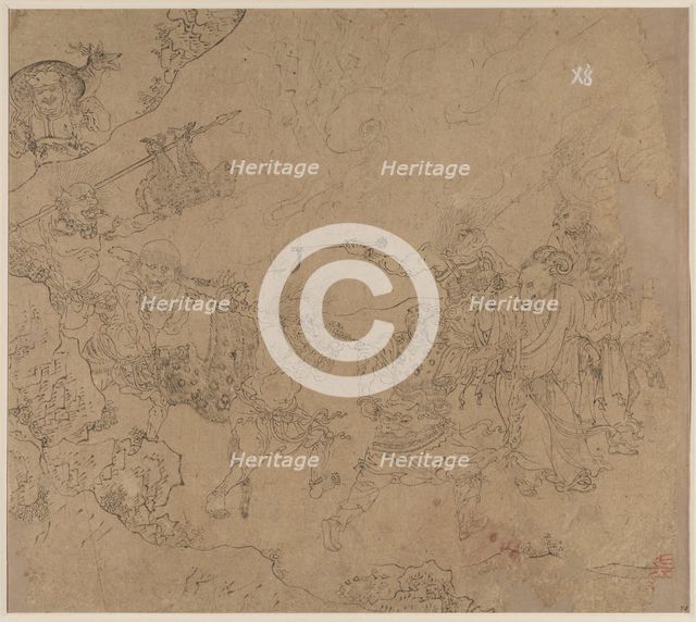 Album of Daoist and Buddhist Themes: Search the Mountain: Leaf 45, 1200s. Creator: Unknown.