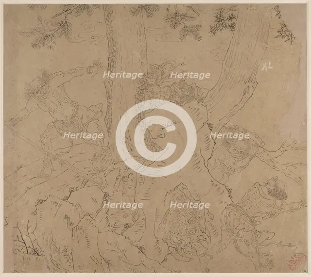 Album of Daoist and Buddhist Themes: Search the Mountain: Leaf 46, 1200s. Creator: Unknown.