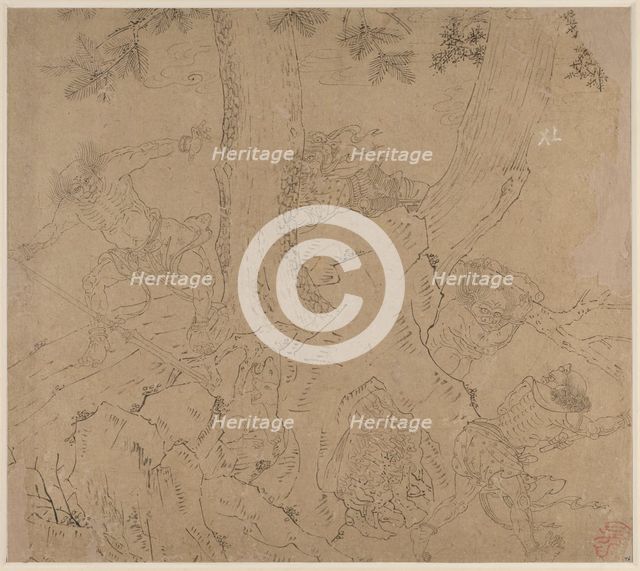Album of Daoist and Buddhist Themes: Search the Mountain: Leaf 46, 1200s. Creator: Unknown.